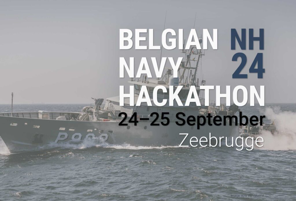 The Belgian Navy Hackathon is an Open Innovation event. It brings together Navy personnel and civilian professionals, representing the entire Belgian maritime ecosystem.